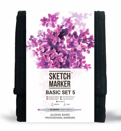 SKETCHMARKER Набор маркеров Sketchmarker Basic set 5 12 шт SM-12BAS5