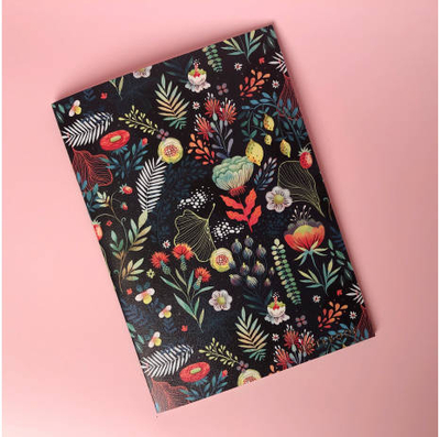 Подписные издания Тетрадь в точку Floral А5 24 л 90 г, золотое тиснение, бумага слоновая кость, сшивка Подписные издания ПИ-1100486