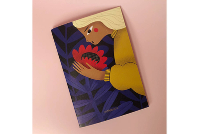 Подписные издания Тетрадь в точку Red flower А5 24 л 90 г, скругленные края, бумага слоновая кость, сшивка Подписные издания ПИ-1100538