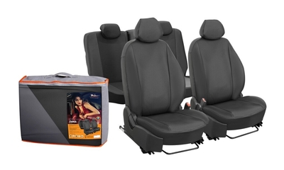 AIRLINE Чехлы для Renault Duster (17-) "Лима", 12 пред., задн.спин. 1/3, экокожа перф., черн. AIRLINE ACCS-L-52