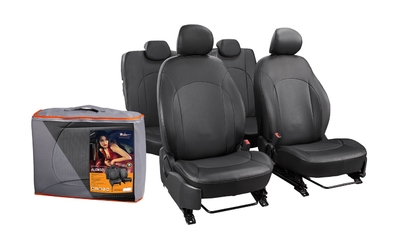 AIRLINE Чехлы для Nissan X-Trail (07-14 г.) "Лима", 14 пред., задн.спин. 1/3, экокожа перф., черн. AIRLINE Alonso ACCS-A-58