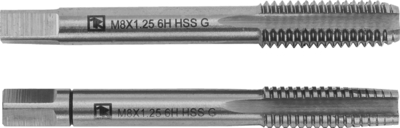 Thorvik Набор метчиков Thorvik T-COMBO двухпроходных ручных универсальных М8х1.25, HSS-G, 2шт MT8125S2