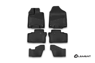 Element Коврики салона 3D Element HONDAPilot, 01/2016, полиуретан черные 6 шт. ELEMENT3D1836210k 
