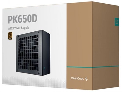 DeepCool Блок питания ATX Deepcool 650W, Active PFC+DC to DC, 80PLUS Bronze, 120mm fan RET PK650D 