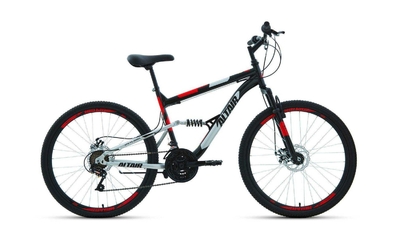 Altair Велосипед ALTAIR 26" 18 ск. рост 18" 2020-2021, бежевый/черный, RBKT1F16E017 MTB FS 26 2.0 disc RBKT1F16E018