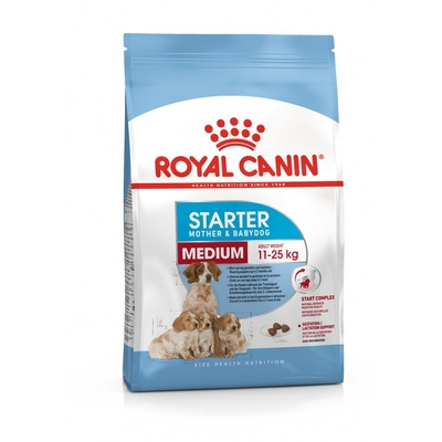 ROYAL CANIN Royal Canin Medium Starter корм для щенков до 2-х месяцев, беременных и кормящих сук, 4 кг 