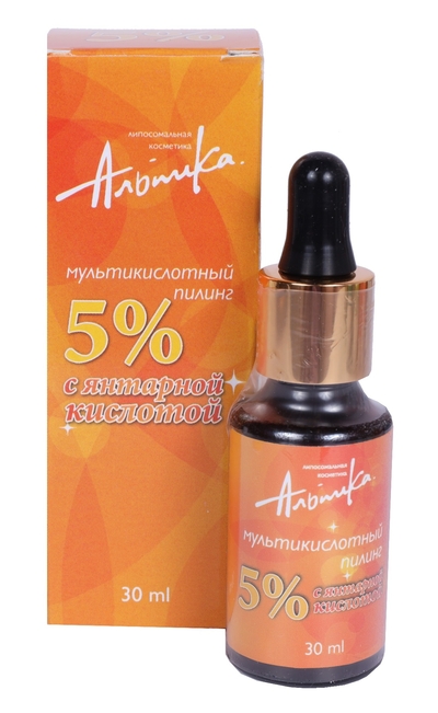 Альпика АЛЬПИКА Пилинг мультикислотный с янтарной кислотой 5% 30 мл 4607067545046