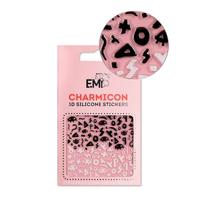 E.Mi E.MI Декор для ногтей №119 Тайные символы / Charmicon 3D Silicone Stickers CSS201