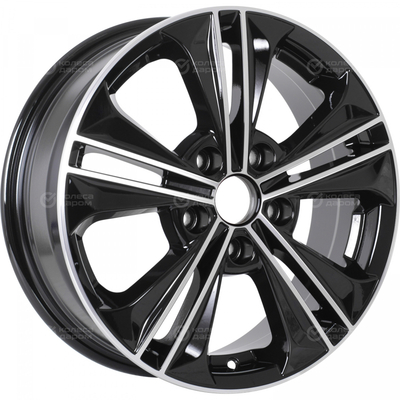 KDW Колесный диск KDW KD1635 (16_Creta) 6x16/5x114.3 D67.1 ET43 Black_Front_Polished KD00016