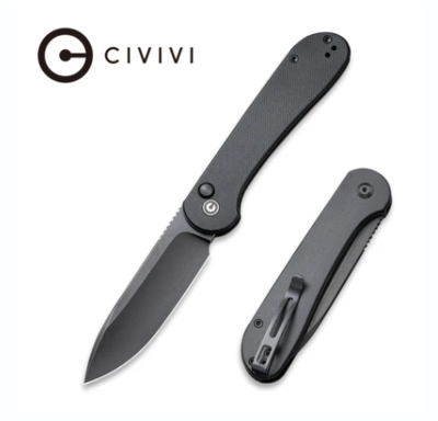 CIVIVI Складной нож CIVIVI Elementum Button Lock, сталь Black G10 