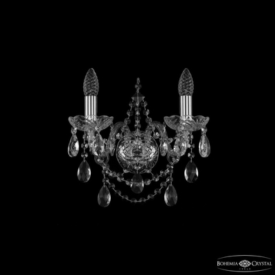 Bohemia Ivele Crystal Бра Bohemia Ivele Crystal 1411 1411B/2/141 Ni 1411B/2/141 Ni