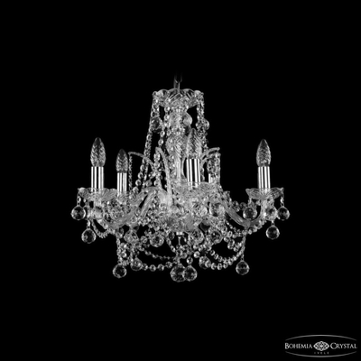 Bohemia Ivele Crystal Подвесная люстра Bohemia Ivele Crystal 1411 1411/5/160 Ni Balls 1411/5/160 Ni Balls