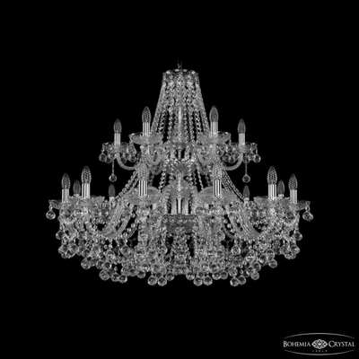 Bohemia Ivele Crystal Подвесная люстра Bohemia Ivele Crystal 1409 1409/12+6/360/2d Ni 1409/12+6/360/2d Ni