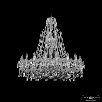 Bohemia Ivele Crystal Подвесная люстра Bohemia Ivele Crystal 1411 1411/20/400/XL-120 Ni 1411/20/400/XL-120 Ni