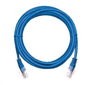 Netlan Кабель патч-корд U/UTP 5e кат. 10м Netlan EC-PC4UD55B-BC-PVC-100-BL-5 