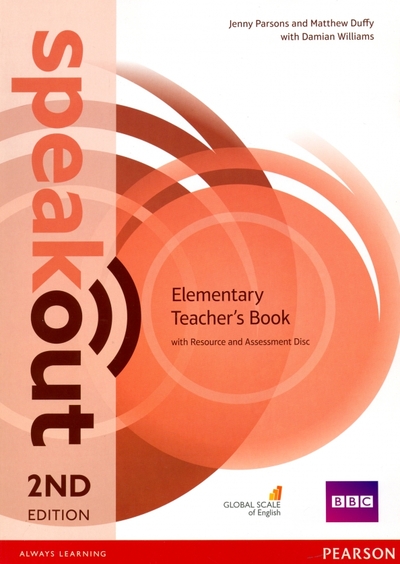 Книга: Pearson "Speakout Elementary: Teacher's Guide with Resource & Assessment Disc Pack. Spiral-bound" мелованная 9781292120140