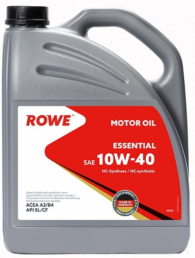 ROWE Масло моторное ROWE ESSENTIAL 10w-40 A3/B4, SL/CF 4л 202594532A