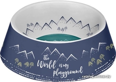 Tarhong TARHONG Миска для животных "Playground", сине-белая, 22.7х8см/1125мл PE20773978