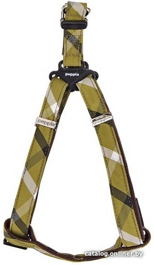 Puppia PUPPIA Шлейка для собак "Baxter X", оливковая, S (Южная Корея) PLSA-HX1602-OL-S