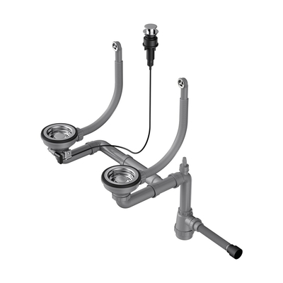 Omoikiri Сифон для кухонной мойки Omoikiri WK-2-R-A-IN 4956506 Нержавеющая сталь 4956506