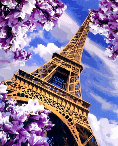 Русская живопись Рисование по номерам Эйфелева башня Русская живопись