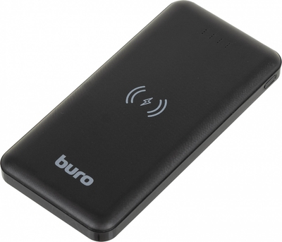 Buro Мобильный аккумулятор BURO BPW10E черный (bpw10e10pbk) BPW10E 10000mAh 2A 2xUSB беспроводная зарядка черный (BPW10E10PBK) BPW10E10PBK