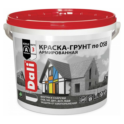 Dali Краска-грунт фасадная DALI по OSB база С (3кг) 20106