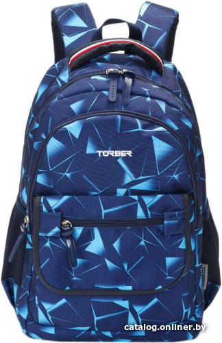 Torber Рюкзак Torber Class X 15,6'' T2743-NAV-BLU, темно-синий с орнаментом T2743-NAV-BLU