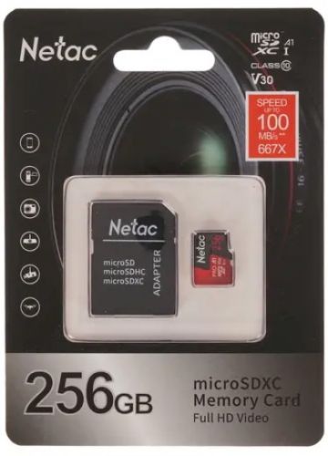 Netac Карта памяти 256GB Netac NT02P500PRO-256G-R 