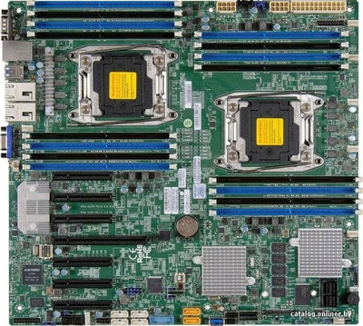 Supermicro Материнская плата Supermicro MBD-X10DRH-C-O 2xLGA2011 C612 16xDDR3 1xPCI-E 16x 6xPCI-E 8x 10xSATA3 2xGLAN E-ATX MBD-X10DRH-C-O