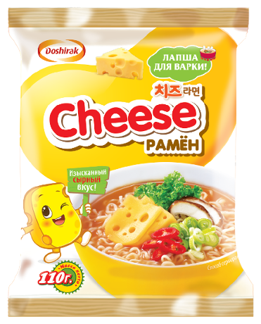 Доширак Лапша быстрого приготовления Доширак Cheese Рамен Лапша Доширак Cheese рамен с сыром быстрого приготовления 110 г 