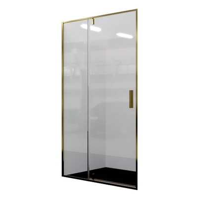 Wasserkraft Душевая дверь WasserKRAFT Aisch 100 55P12 профиль Матовое золото стекло прозрачное 55P12