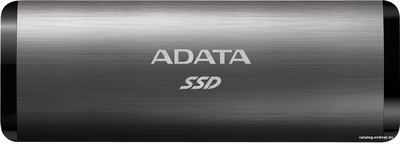 A-Data Накопитель SSD 2TB A-DATA SE760, External, USB 3.2 Type-C, [R/W -1000/- MB/s] 3D-NAND, титановый серый ASE760-2TU32G2-CTI 