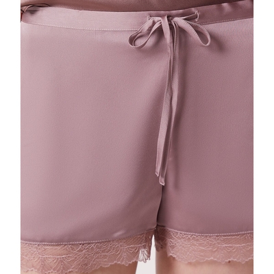 LaRedoute Шорты Пижамные с кружевной вставкой Sentiment S каштановый LaRedoute 
