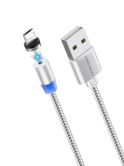 More Choice Дата-кабель More choice K61Sm Silver Smart USB 3.0A K61SMSILVER
