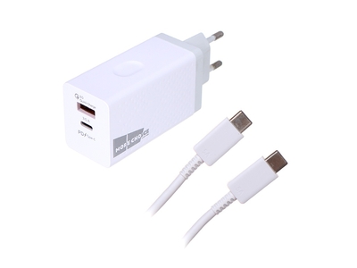 More Choice Сетевое зарядное устройство More choice NC76Saa Smart 2USB 3.0А GAN PD+QC65W белый NC76SAAWHITE