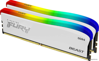 Kingston Память оперативная DDR4 Kingston Fury Beast CL17 16Gb PC28800, 3600Mhz (KF436C17BWAK2/16) KF436C17BWAK2/16