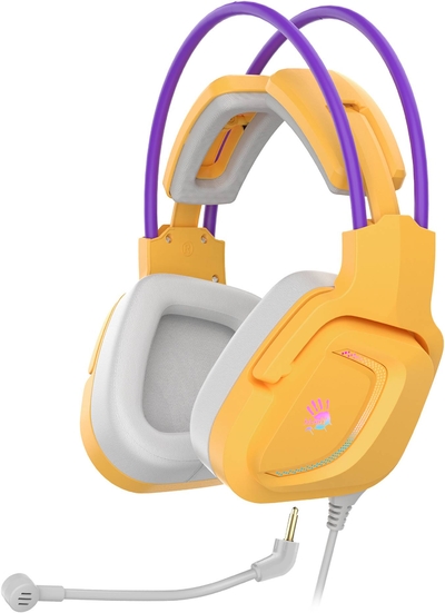 A4Tech Гарнитура игровая A4Tech Bloody G575, желтый/фиолетовый (g575 /royal violet/ usb) G575 /ROYAL VIOLET/ USB