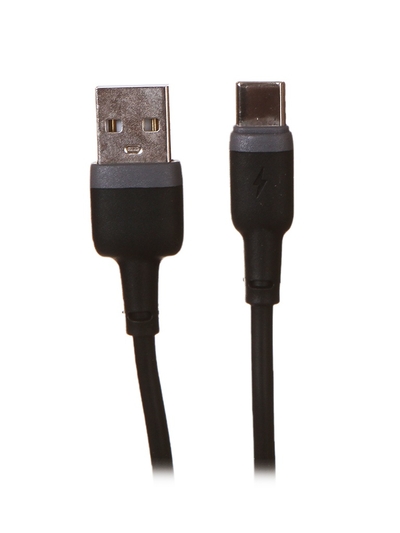 Red Line Дата-Кабель Red Line Touch USB – Type-C, liquid silicone, усиленный коннектор, PD, до 3А, черный УТ000030885