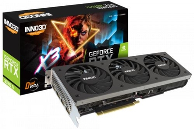 Inno3D Видеокарта PCI-E Inno3D GeForce RTX 3070 Ti X3 (N307T3-086X-1820VA45) N307T3-086X-1820VA45