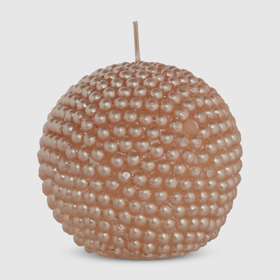 Mercury Свеча Mercury Pearl д7.5см шар розовая 