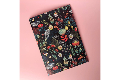 Подписные издания Тетрадь в клетку Floral А5 24 л 90 г слоновая кость, сшивка, ламинация Подписные издания ПИ-1100100