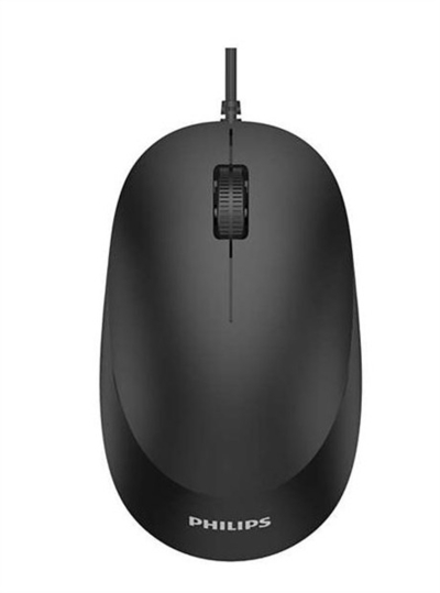 Philips Мышь Philips SPK7207BL USB 2.0, 3 кнопки 1000dpi, Чёрный (SPK7207BL/01) SPK7207BL/01
