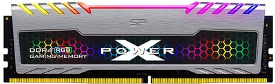 Silicon Power Оперативная память Silicon Power Xpower Turbine RGB DDR4 - 8Gb, 3600 МГц, DIMM, CL18 (sp008gxlzu360bsb) SP008GXLZU360BSB