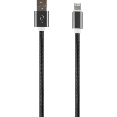 Red Line Дата-кабель Red Line USB – 8 – pin для Apple (2 метра) нейлоновая оплетка, черный УТ000017394 УТ000017394