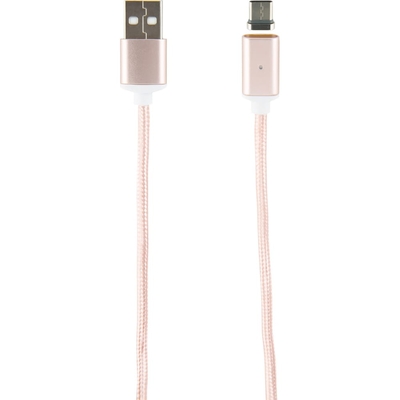 Red Line Дата-кабель Магнитный Red Line USB - Type-C, нейлоновая оплетка, розовый УТ000012855 УТ000012855