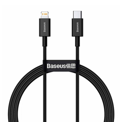 Baseus Дата-кабель Baseus Superior Series CATLYS-A01, Type-C – Lightning, PD 20W, Fast Charging, черный (05307) УТ000025046