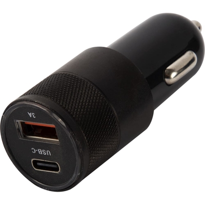 Red Line Автомобильное зарядное устройство Red Line USB + Type-C (модель C20), 18W, черный УТ000029869 