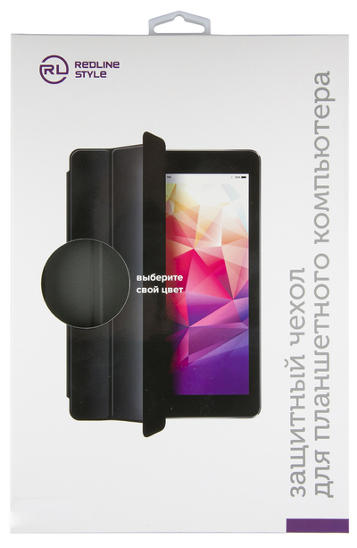 Red Line Чехол - книжка Red Line для TCL 10 TABMAX, черный УТ000031826