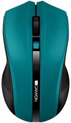 Canyon Мышь беспроводная CANYON CNE-CMSW05G, 2.4Ghz wireless Optical  Mouse with 4 buttons, DPI 800/1200/1600, зеленый CNE-CMSW05